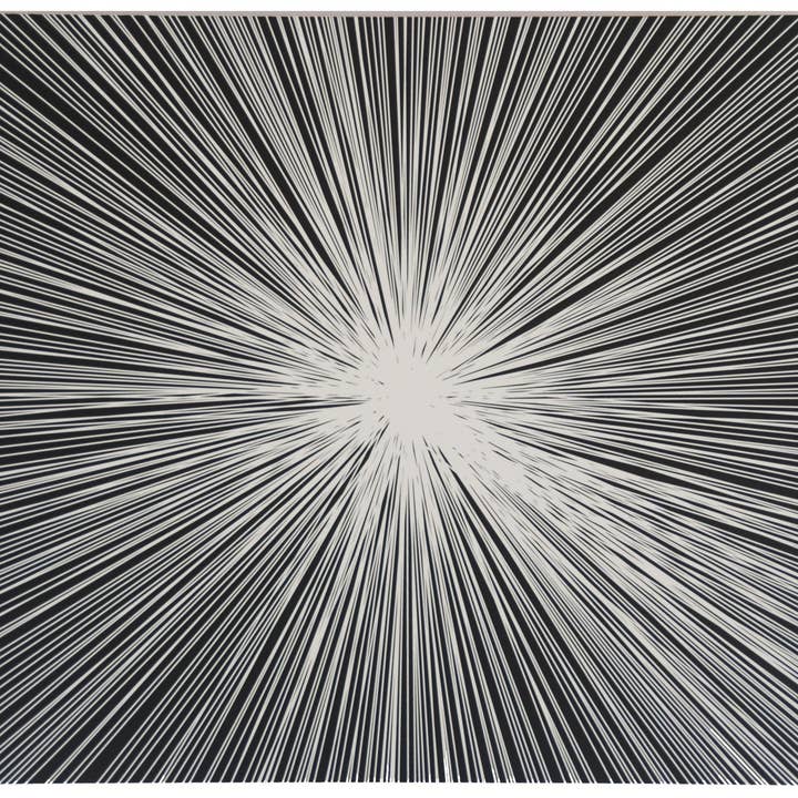 Set de table rectangulaire, ligne d'ombre (noir) pour la vente par Tisch New York