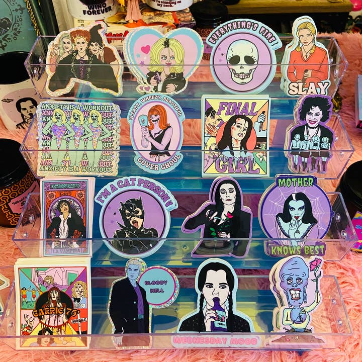 Haunted Fembot - Vendita all'ingrosso Adesivo - Adesivo per bottiglia d'acqua «Mother Knows Best» Lily Munster5