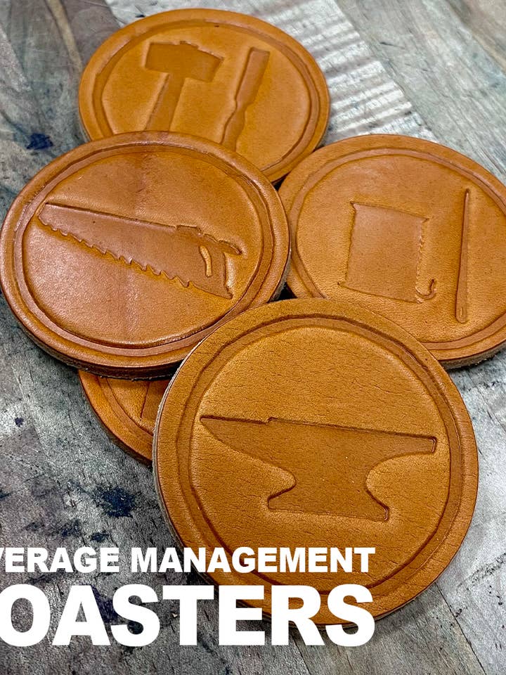 Dessous de Verre Triple Nickel pour la vente par Calavera Tool Works