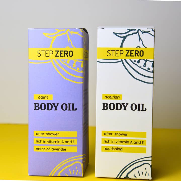 STEP ZERO Skincare - Wholesale Bath/Body Oil - NIGHT - After Shower Body Oil | Drench & Quench1
