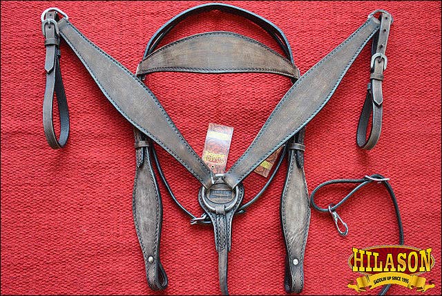 HILASON - Wholesale Horseback Riding Gear - HILASON Western Horse Headstall Breast Collar Set Tack Genuine American Leather | For Horses Headstalls19