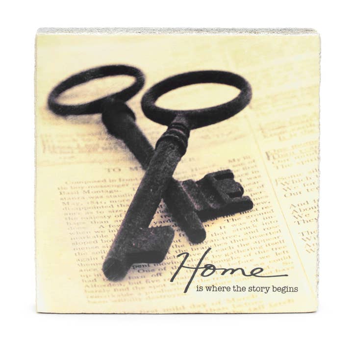 Art Block - Lost & Found - Home is Key for wholesale by Cedar Mountain Studios