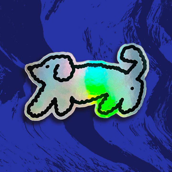 Poodle sticker for wholesale by lian.soy