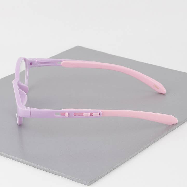 Paars Paarse ovale blauwe lichtbril voor kinderen voor groothandel op Faire4