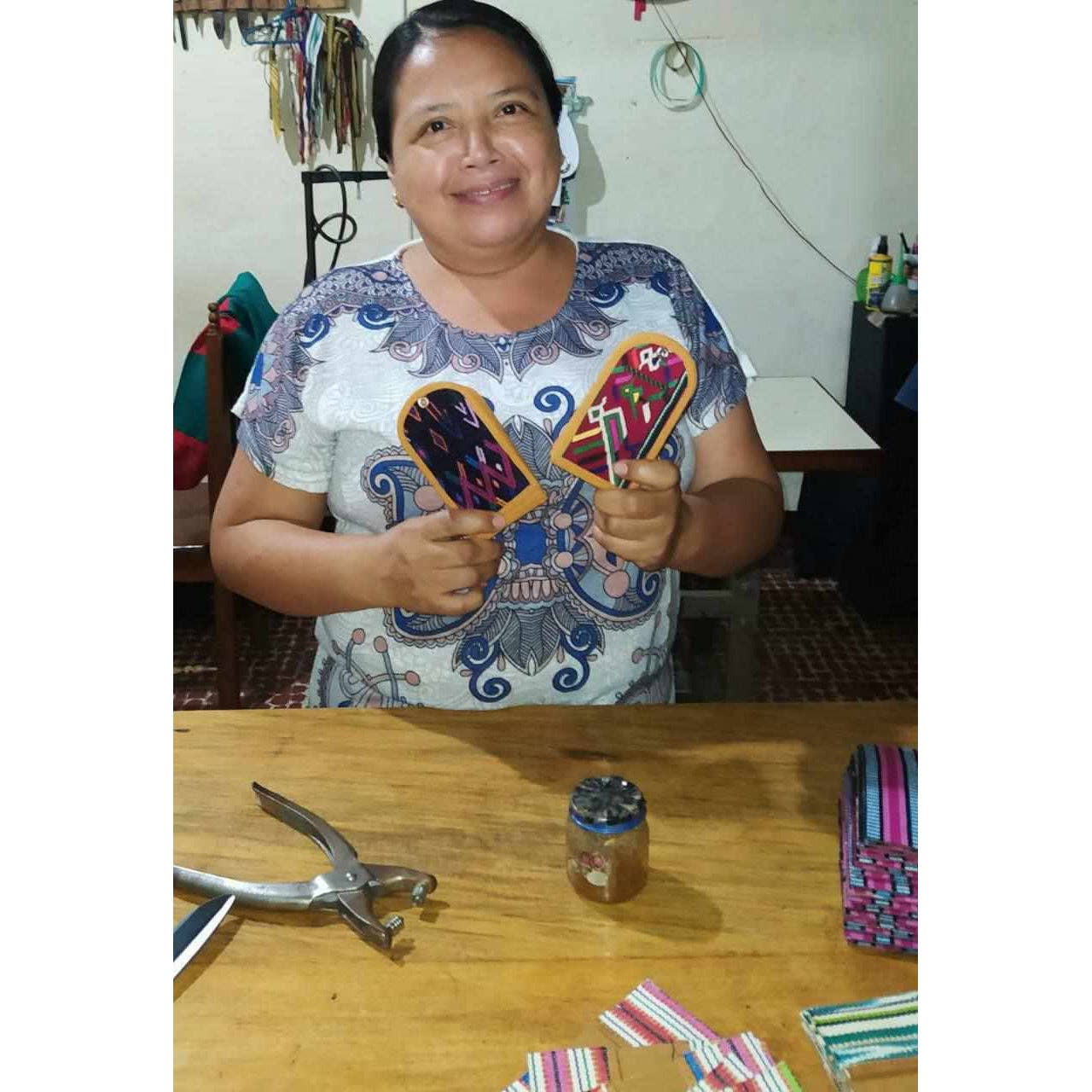 Lumily - Wholesale Luggage Tag - Huipil Up-cycled Textile Luggage Bag Tag - Guatemala9