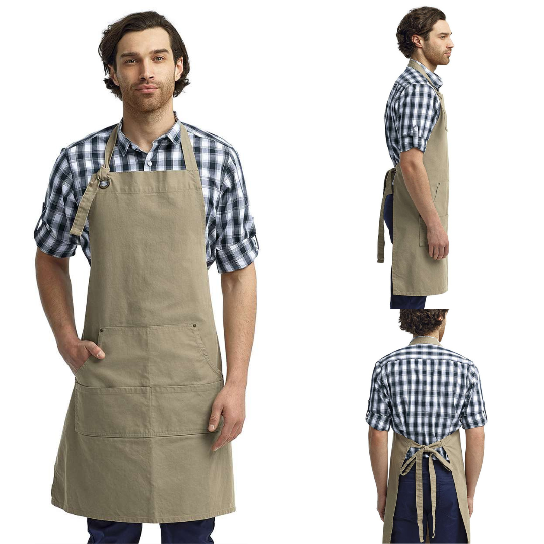 MYES BULK APPAREL - Wholesale Apron - Artisan Heavy Cotton Apron – Adjustable Neck and Multi-Pocke13