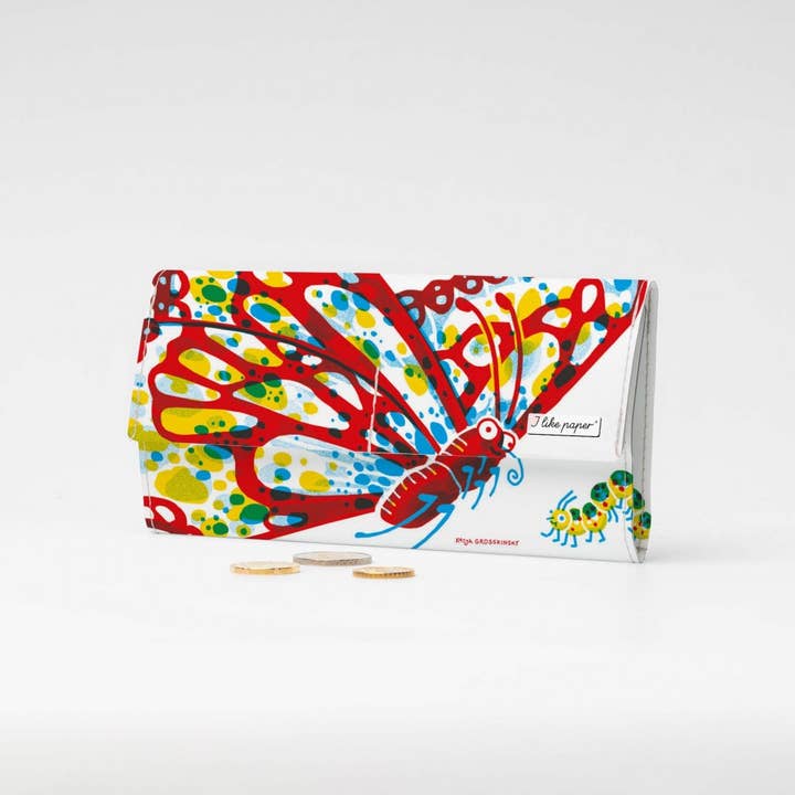 SCHMETTERLING Tyvek® Pappwallet XL / Clutch Wallet for wholesale by I Like Paper