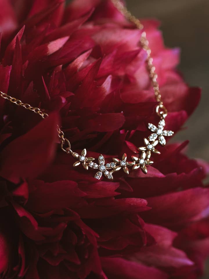 Daisy Sparkle Necklace for wholesale by Autumn Soul