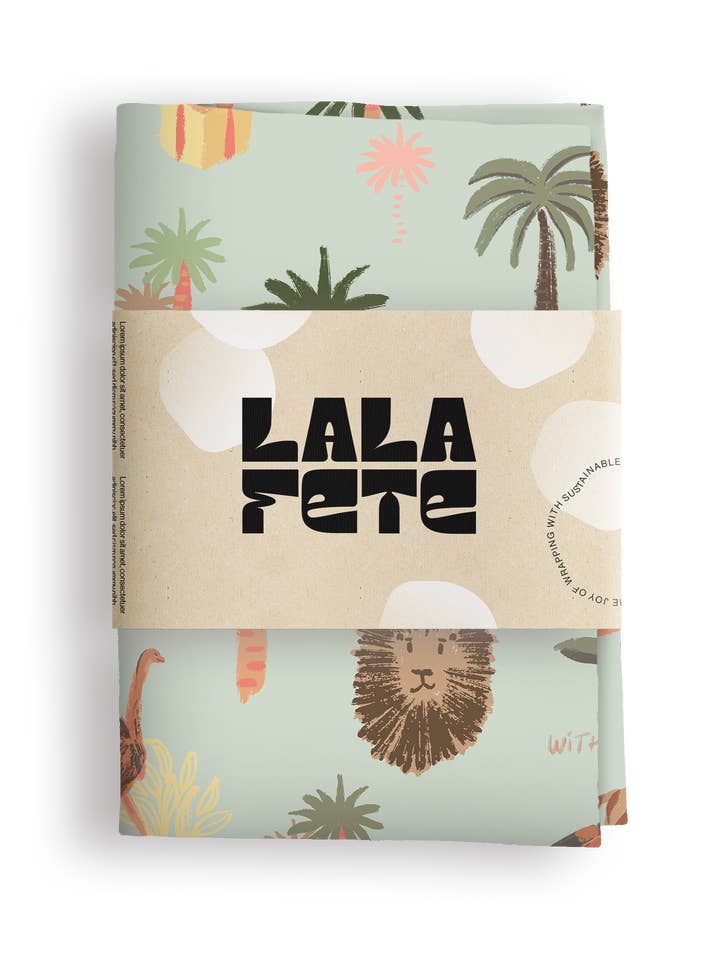 Safari Animeaux Green for wholesale by Lala Fete