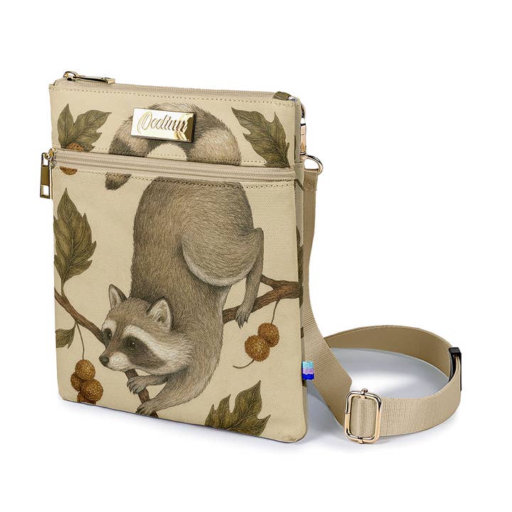 Curious Raccoon Crossbody Bag for wholesale by OEELINN