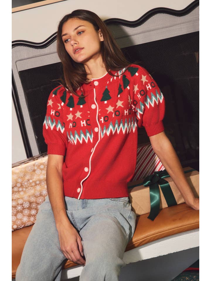 Oddi - Wholesale Cardigan - Women's - Crew Neck Button Front Cardigan5