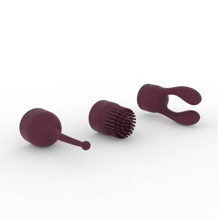 Liebe Seele - Wholesale Sex Toy - Dynamic Rainbow Silicone Bullet Vibrator - Wine Red