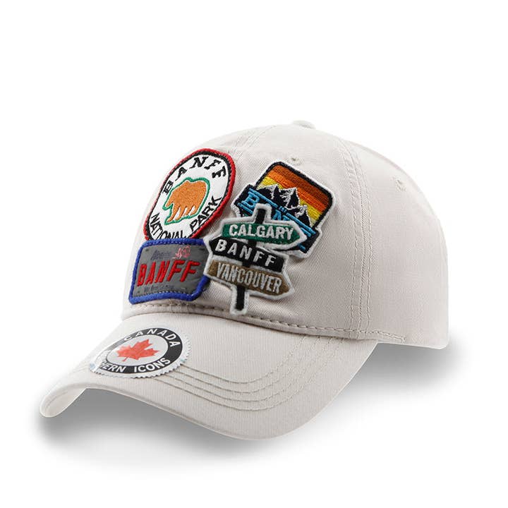 Banff Multi-patch Casual Classic Cap for wholesale by Northern Icons Canada