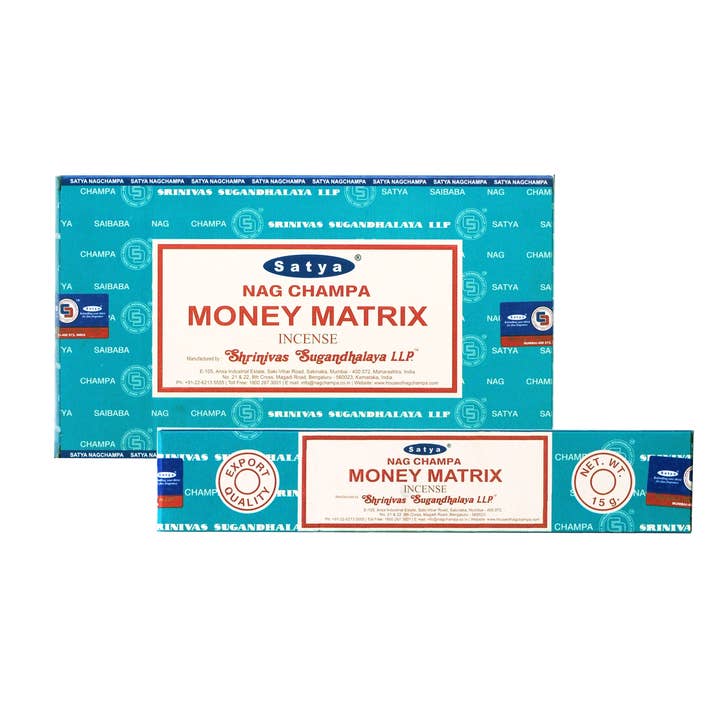 Satya "Money Matrix" Incense 15 grams for wholesale by Cubby House by Malmar