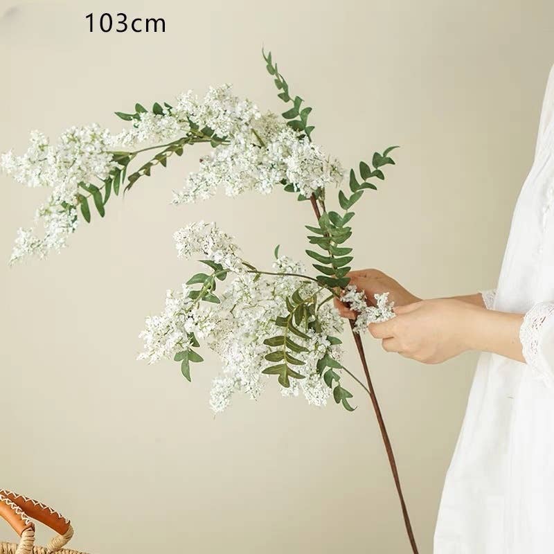 ACNITE(We cover U.S. import duties) - Wholesale Artificial Flowers - Artificial Sophora flowers Purple flowers home/wedding decor6