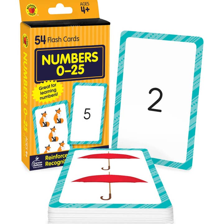 Carson Dellosa Education - Wholesale Learning Cards - Kids & Baby - Numbers 0-25 Flash Cards0