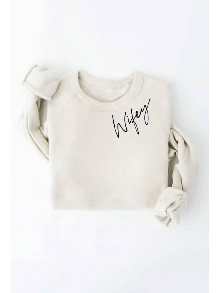 OAT COLLECTIVE – wholesale Graphic sweatshirt – Women’s – WIFEY Graphic Sweatshirt - Relaxed Fit15