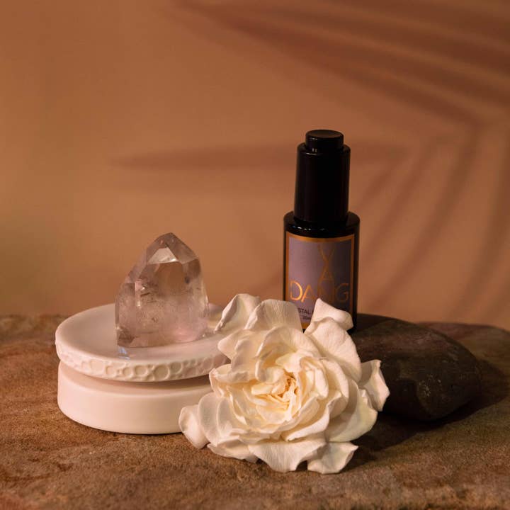 The Crystal Meditatieset - Clear Quartz Night Harvest voor wholesale door Van Dang Fragrances