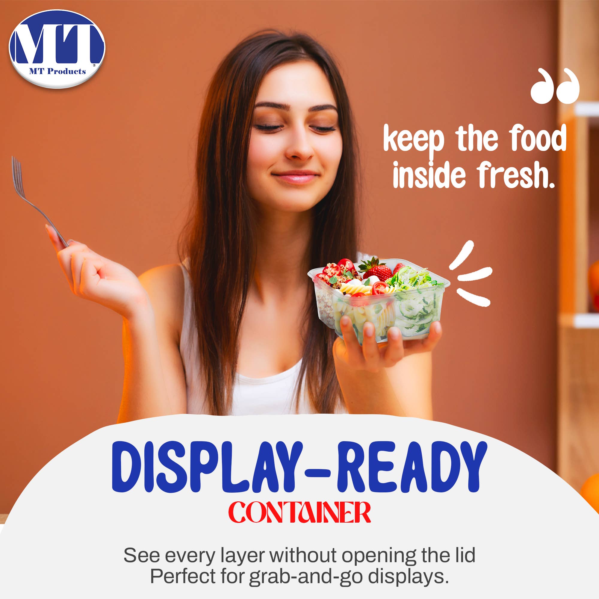 MT Products - Wholesale Food Storage Container - MT Products Plastic Bento Box Meal Prep Container5