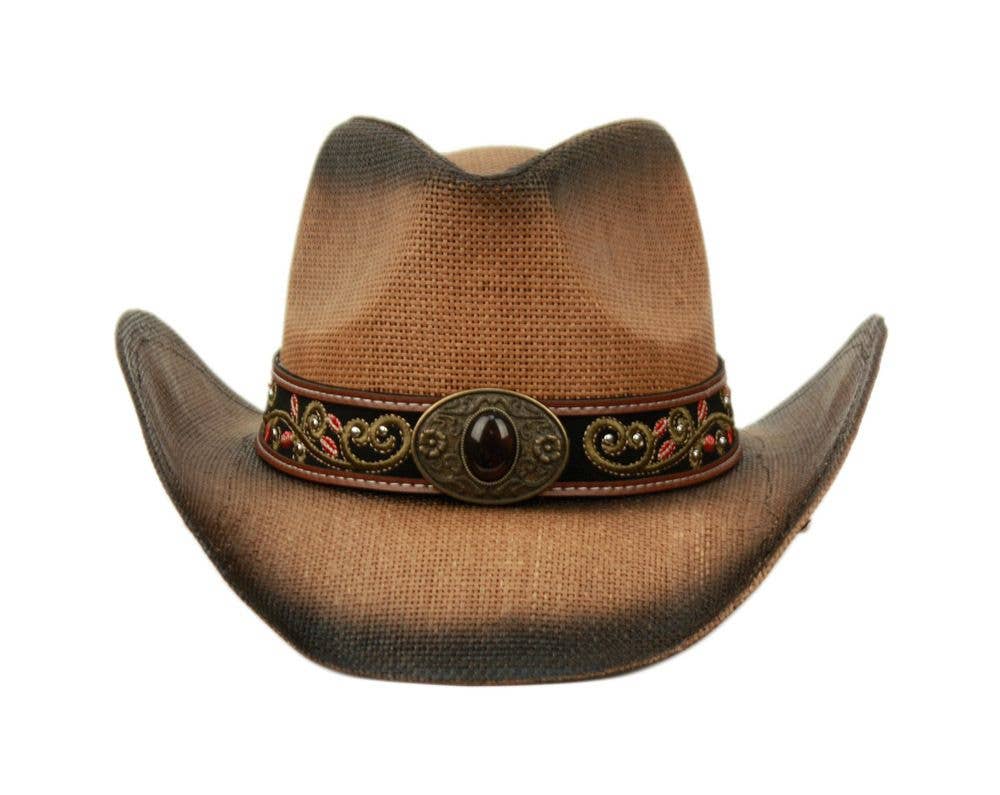 Epoch hats – wholesale Cowboy hat – Unisex – Western Cowboy Hat With Stone Badge4