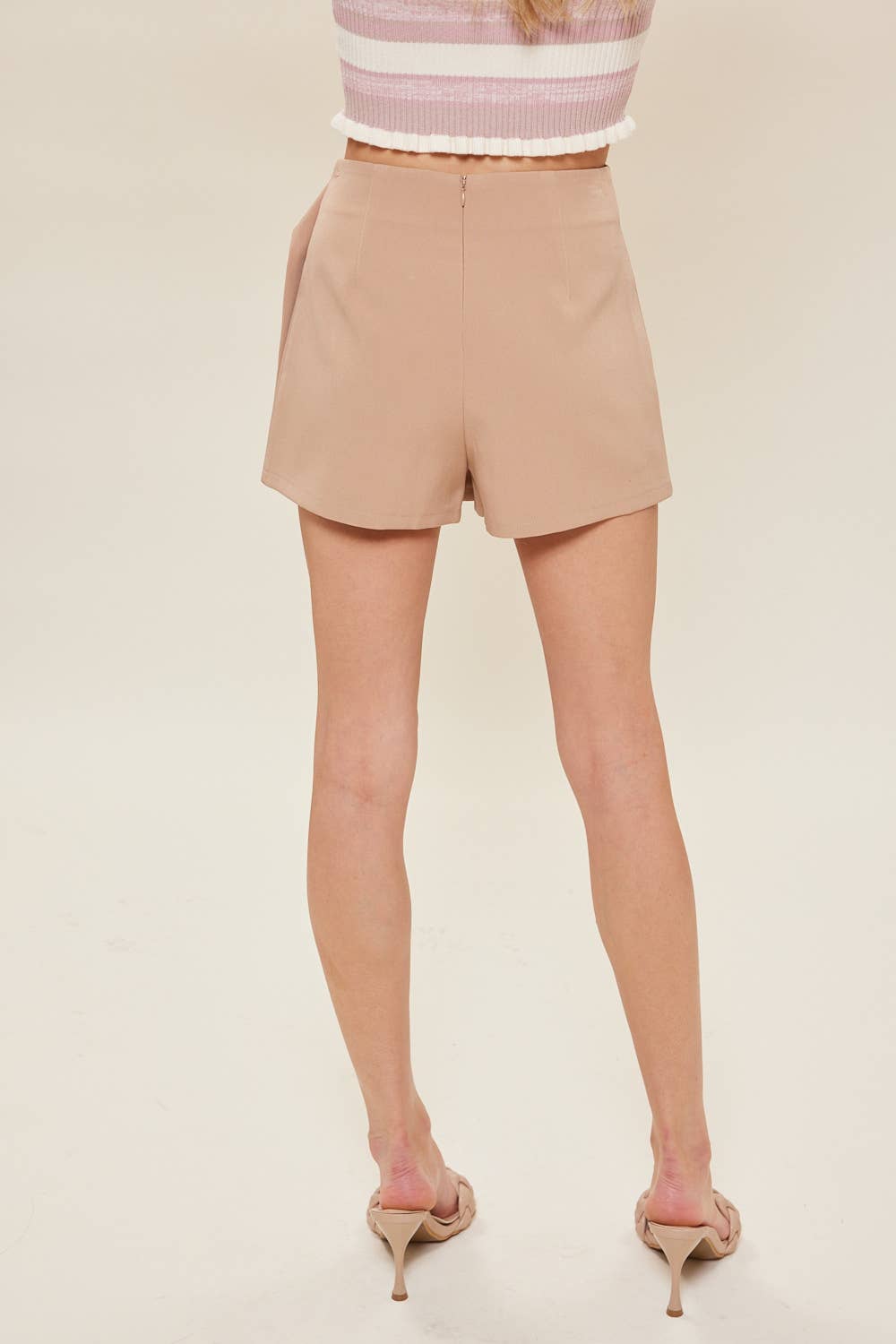 idem ditto - Wholesale Skirt - Women's - CLASSIC WRAP MINI SKIRT WITH ATTACHED BELT BUCKLE15