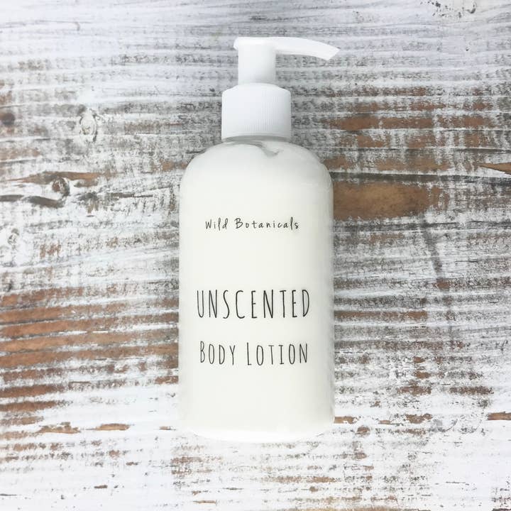 8 ounce uparfumeret Lotion for engroshandel hos Wild Botanicals