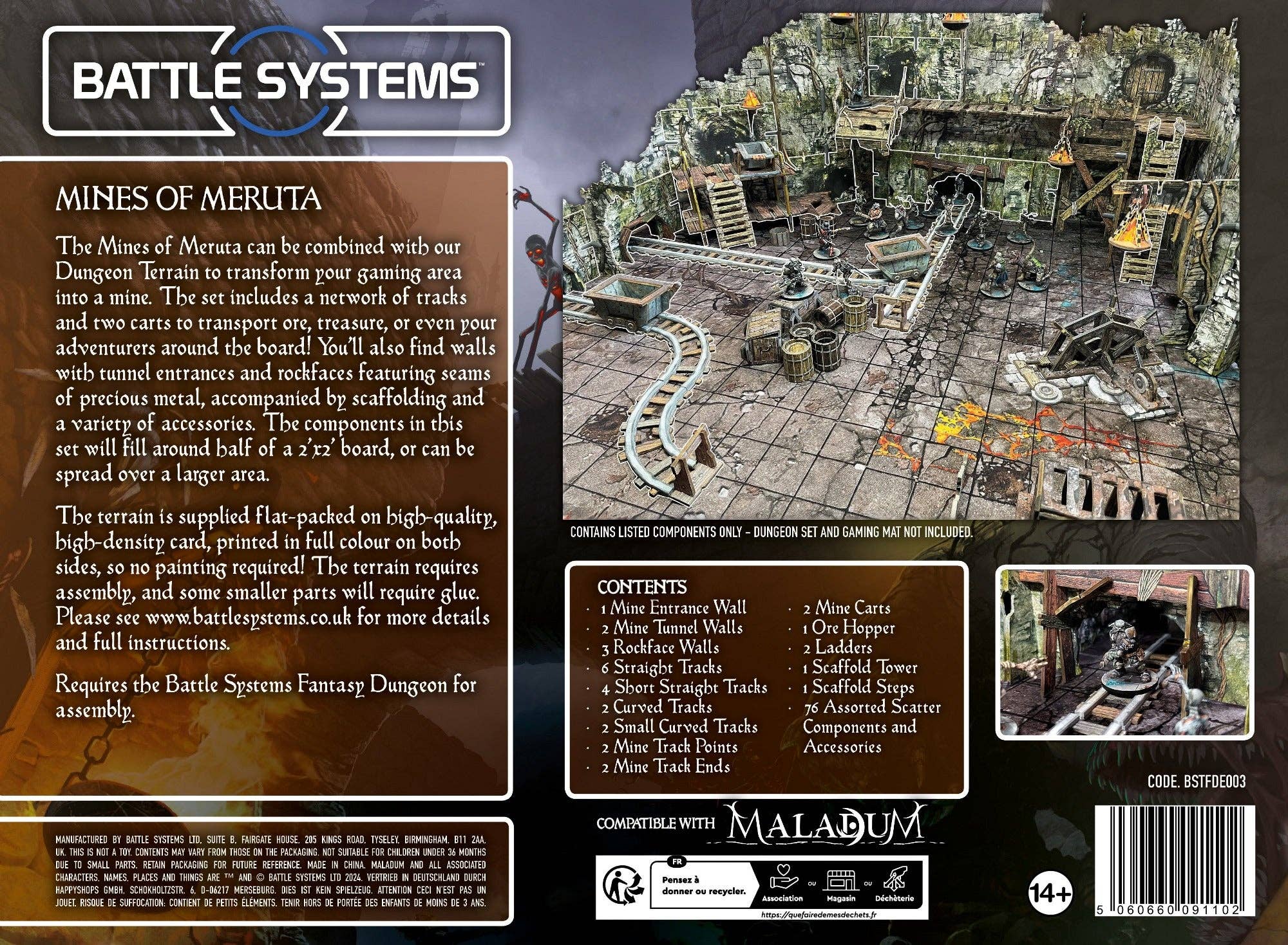 QMDirect - Wholesale Board Game - Battle Systems: Fantasy Dungeon - Mines of Meruta1