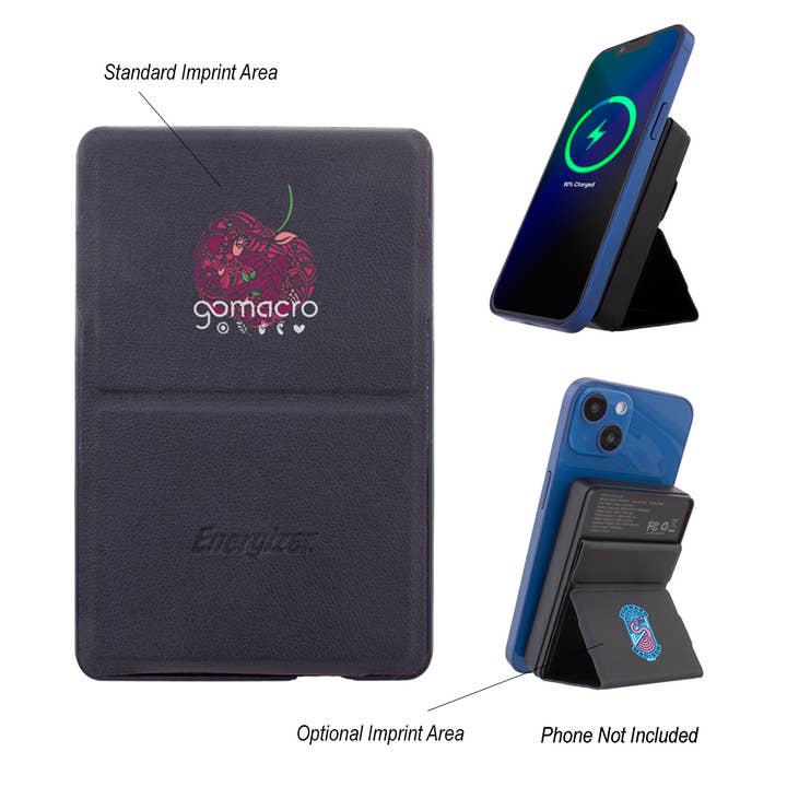 Ultimate 5,000 Mah Magnetocharge™ Wireless Power Hub & Stand for wholesale by Market Street Promotions