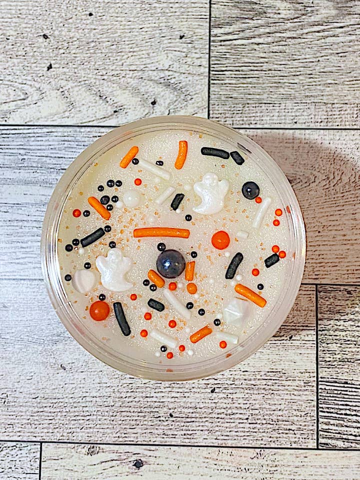 Ghost Mellow Sugar Scrub Halloween for wholesale by Mandatory Me Time