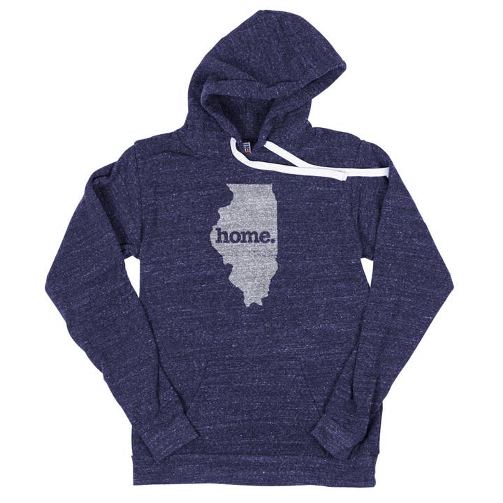 Illinois - home. Men's Unisex Hoodie for wholesale by Home State Apparel