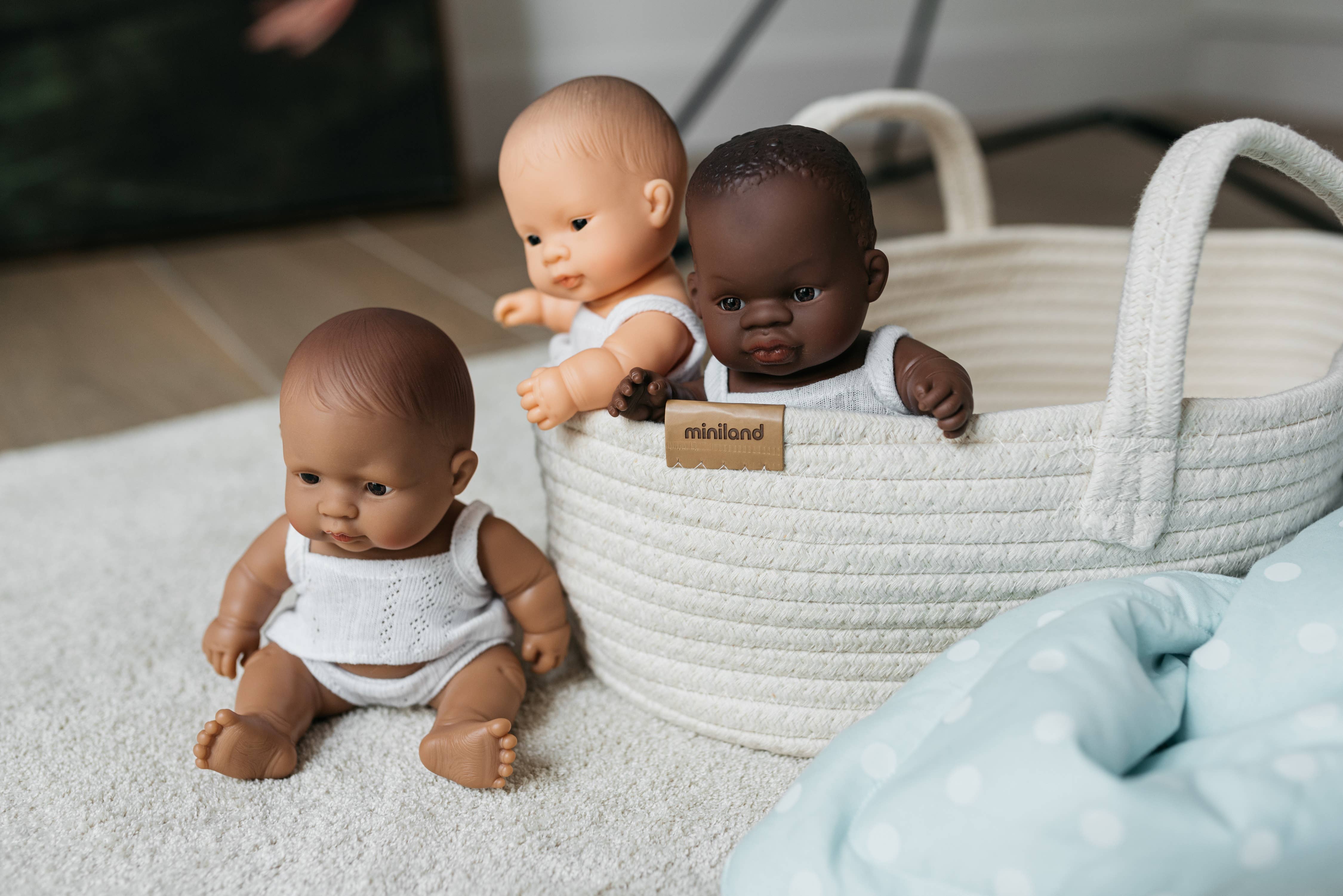 Miniland Educational - Wholesale Doll Accessory Kit - Kids - Cotton Doll Basket2