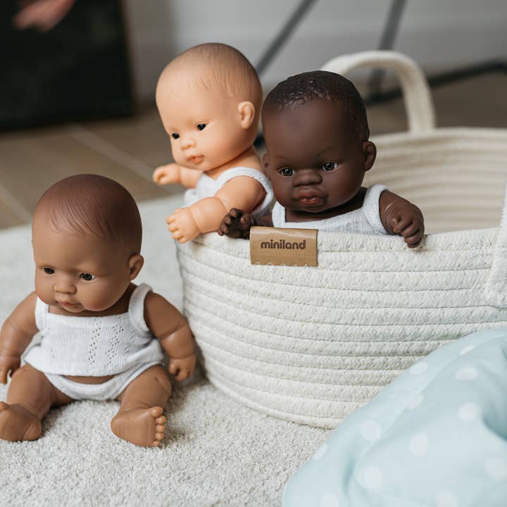 Miniland Educational - Wholesale Doll Accessory Kit - Kids - Cotton Doll Basket2