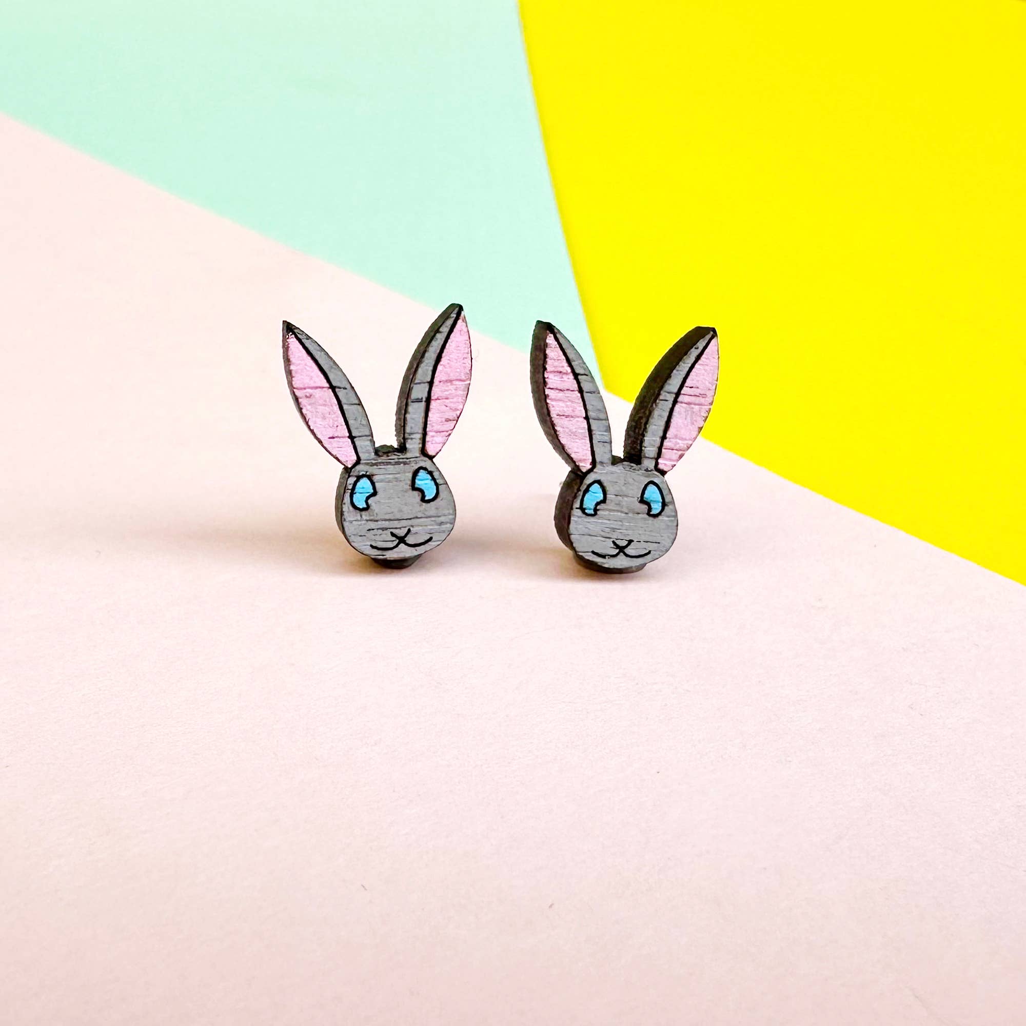 Silly Loaf - Wholesale Stud/Post Earrings - Easter Bunny Stud Earrings1