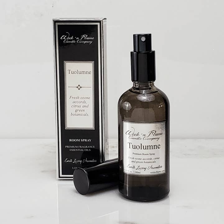 Tuolumne 100ml Room Spray for wholesale by Wick 'n Flame Candle Company