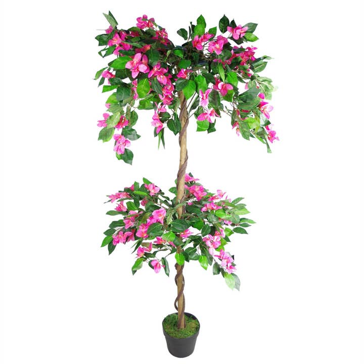 Artificial Flower Plant Tree 140cm Pink Rhododendron Trunk for wholesale by Leaf Design UK LTD