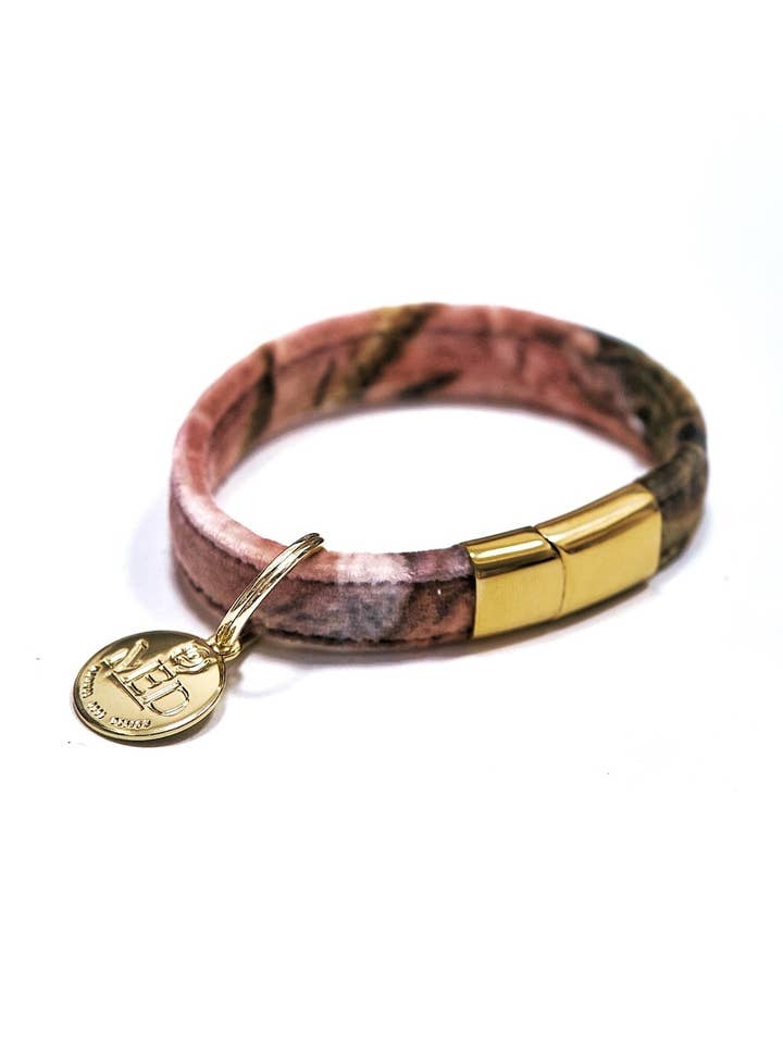Velour bracelet “FLORAL” for wholesale by MANUEL ESSL DESIGN
