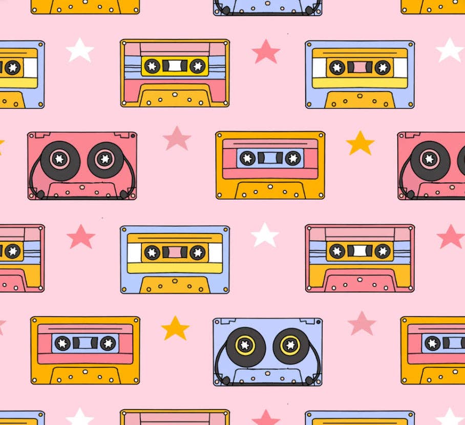 Worthy Threads - Wholesale Bodysuit (Non-Footed) - Baby - Baby Bubble Romper in Cassettes/Stars Print- Summer Jumper1