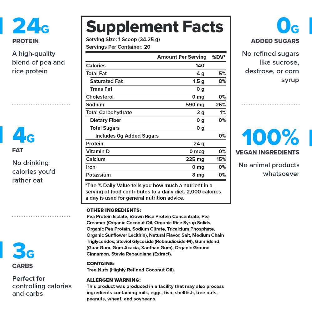 Legion Athletics, Inc. – wholesale Protein/superfood powder – Legion Plant+ Vegan Protein Powder - 20 Servings (Apple Pie)1