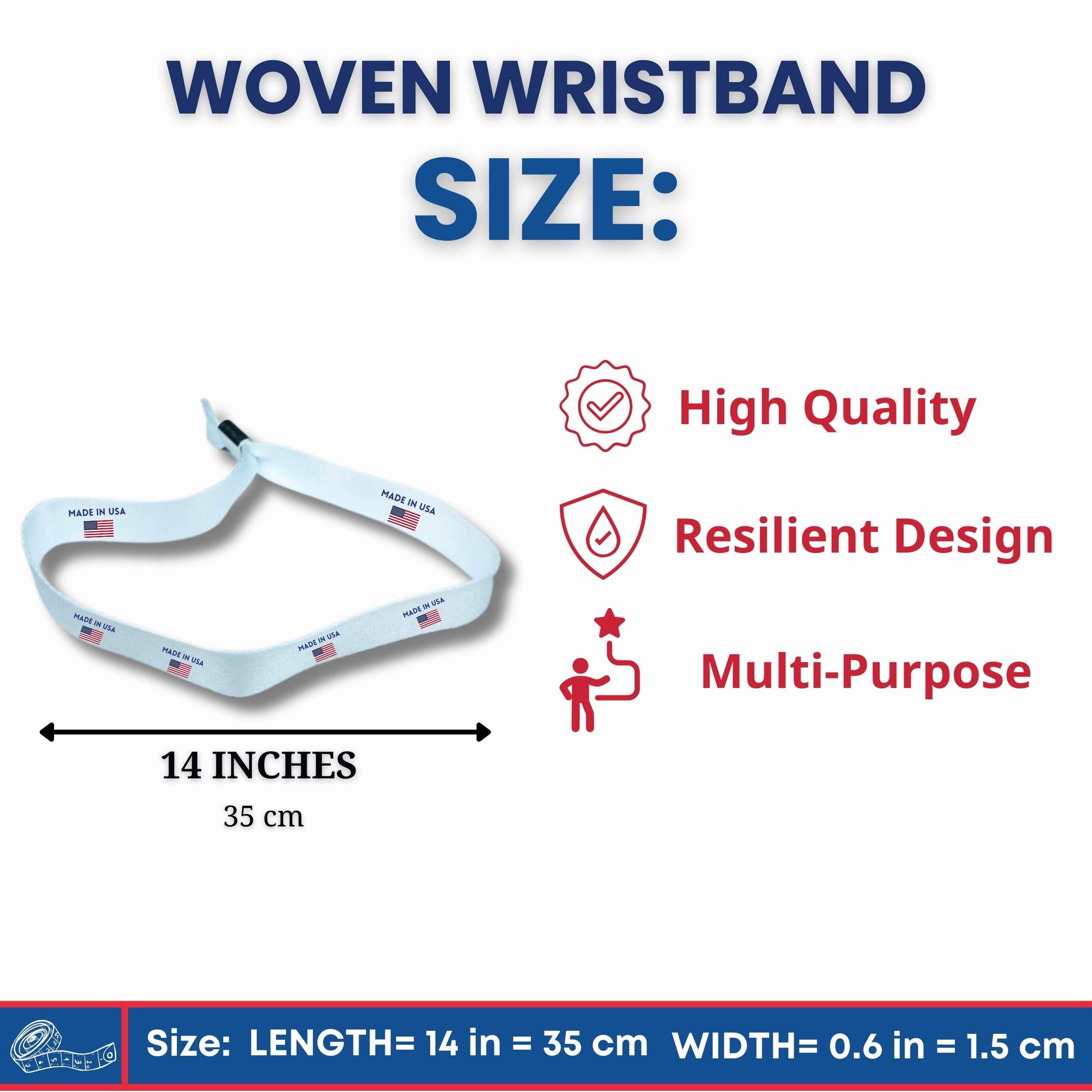 Worldwide Souvenirs - Wholesale Woven/Braided Bracelet - Woven Wristband – Flag Of Nova Scotia – Canadá – P25304