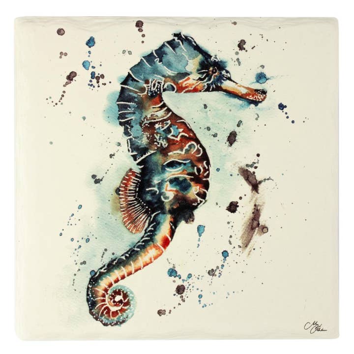 Meg Hawkins Seahorse Trivet Pot Rest, 16x16cm for wholesale by Nauticalia