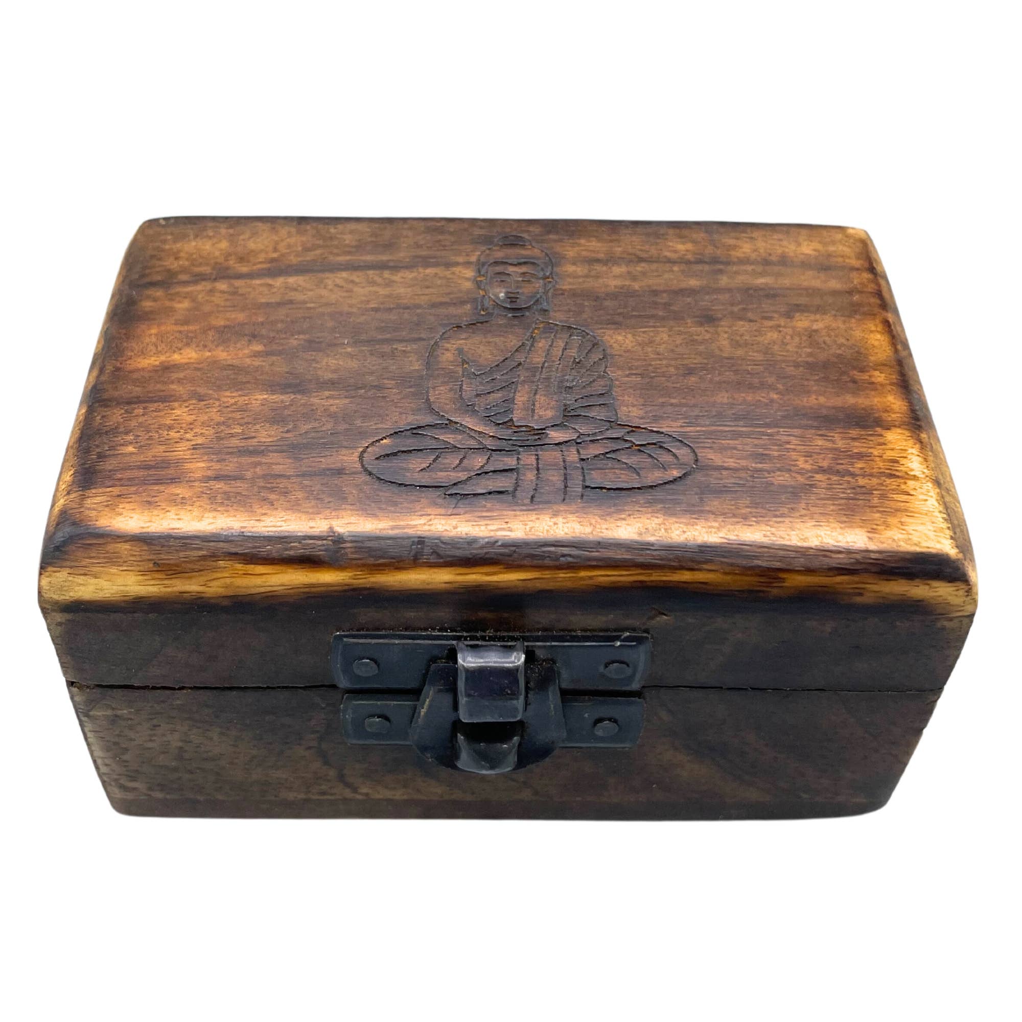 Ancient Wisdom - Wholesale Decorative Box - 10x Wooden Pill Box 9x5x4cm0