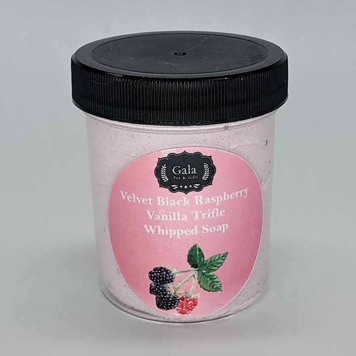 Velvet Black Raspberry Vanilla Whipped Soap - Small for wholesale by Gala Tea and Gifts