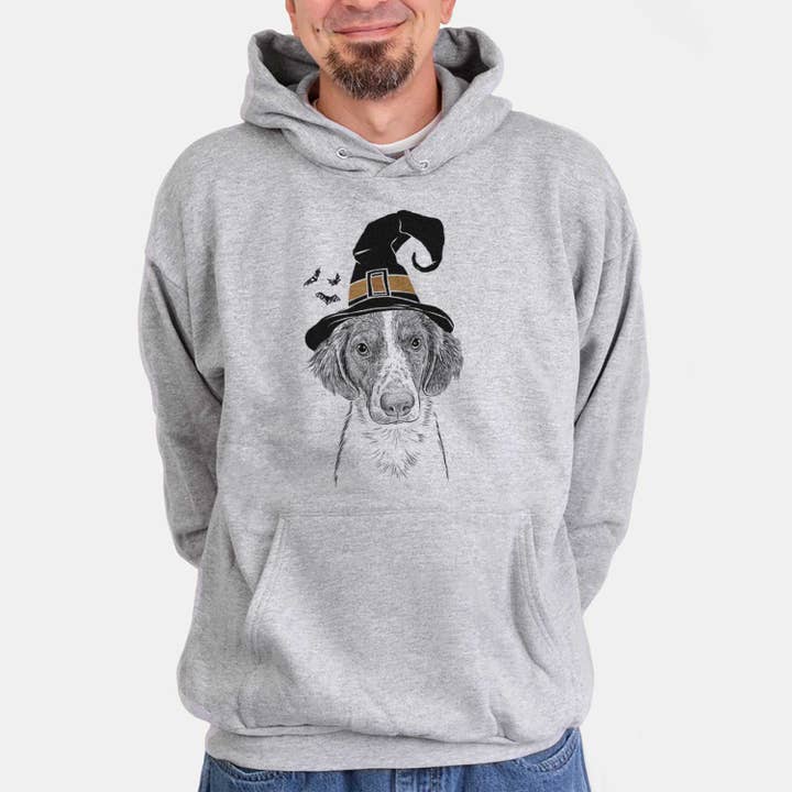 Witch Holly the Brittany Spaniel - Unisex Hooded Sweatshirt for wholesale by Inkopious