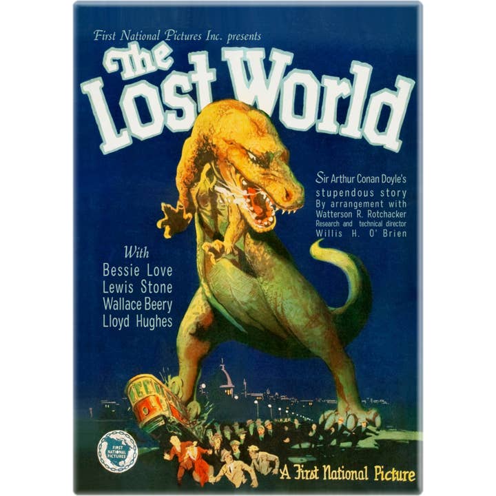 Square Deal Recordings & Supplies - Wholesale Magnet - Magnet - "The Lost World" 1925 Movie Poster Reproduction
