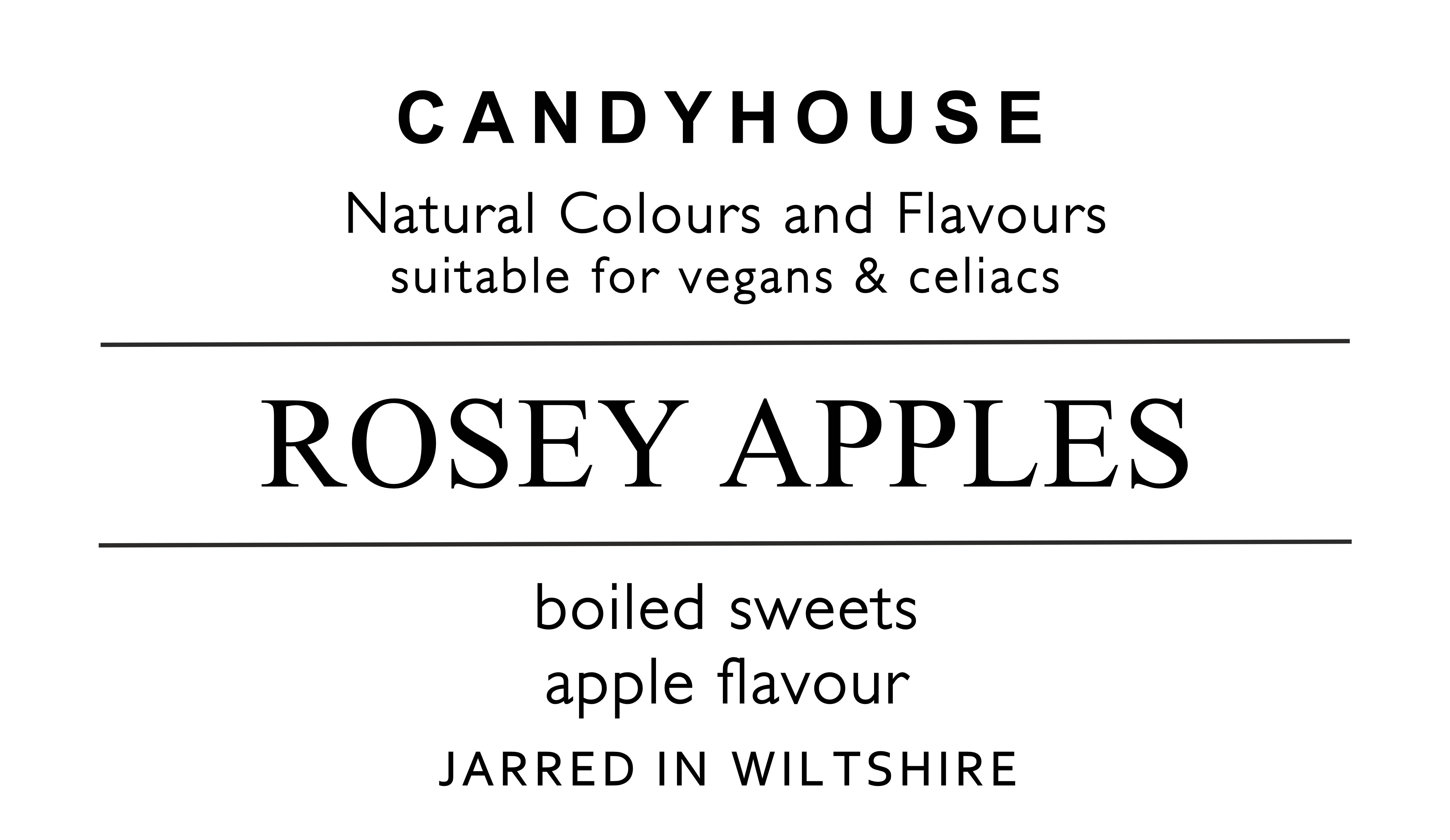 Candyhouse Ltd – wholesale Boiled sweets – Rosey Apple Hard Boiled Sweets in Jam Jar 0
