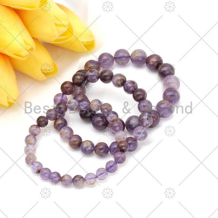 BestBeads&Beyond – wholesale Beaded bracelet – Natural Super 7 Stretchy Bracelet