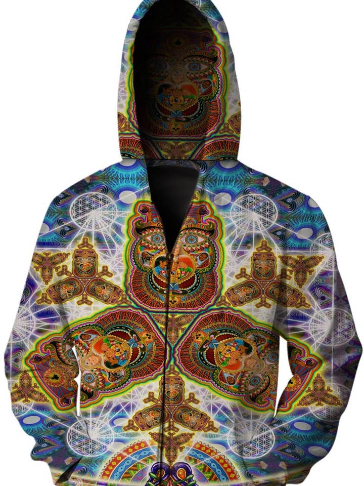 Chris Dyer - "Fractal Demention" - Zip Up Hoodie for wholesale by The Headspace