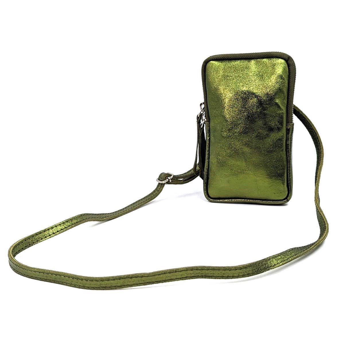 Tempest Designs – wholesale Crossbody bag – Women's – Essential metallic leather cross body phone bag/purse10