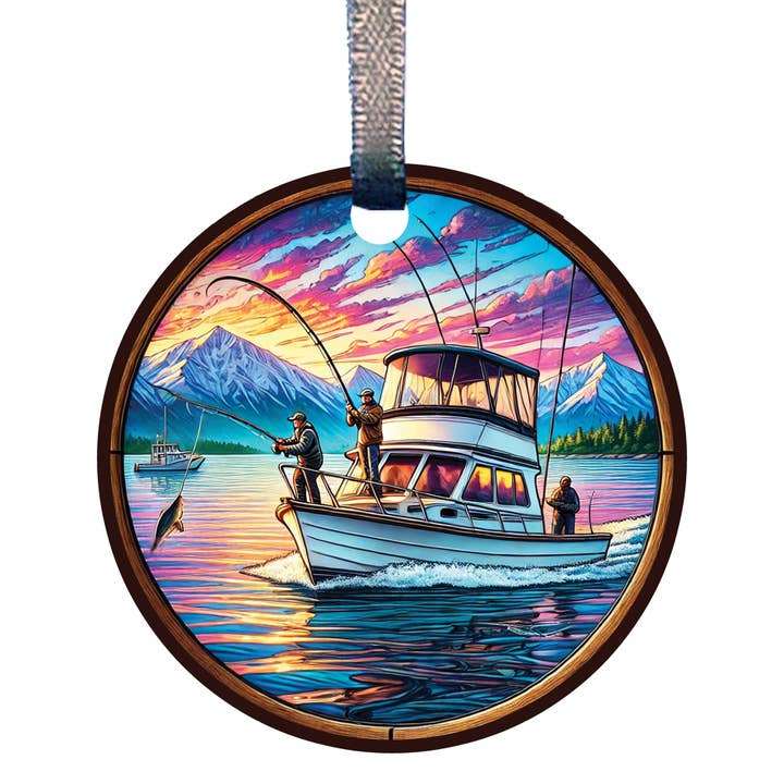 d'ears inc. - Wholesale Ornament - Charter FishingAcrylic Mini Ornament MSC527 by d'ears