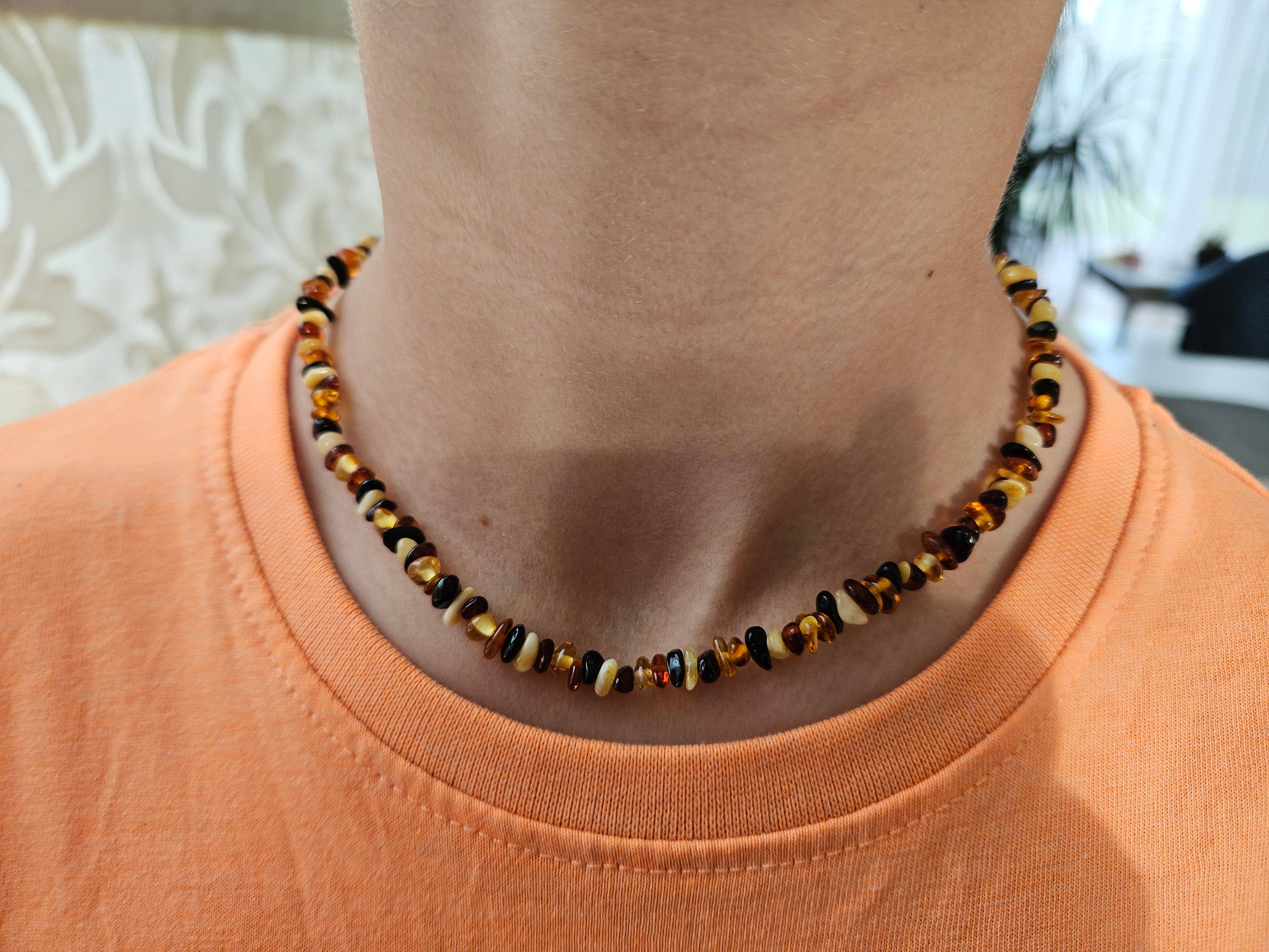 AmberLithuania - Vente Collier de perles - Collier en ambre naturel de la Baltique pour guérison par les cristaux7